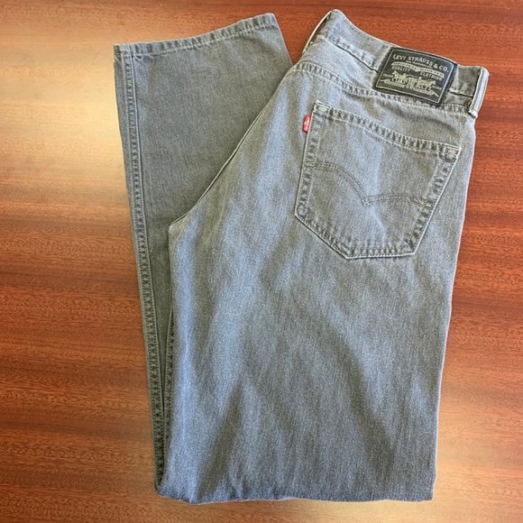 Men's 505 Grey Levi's High Rise Mom Jeans - Picture 1 of 7